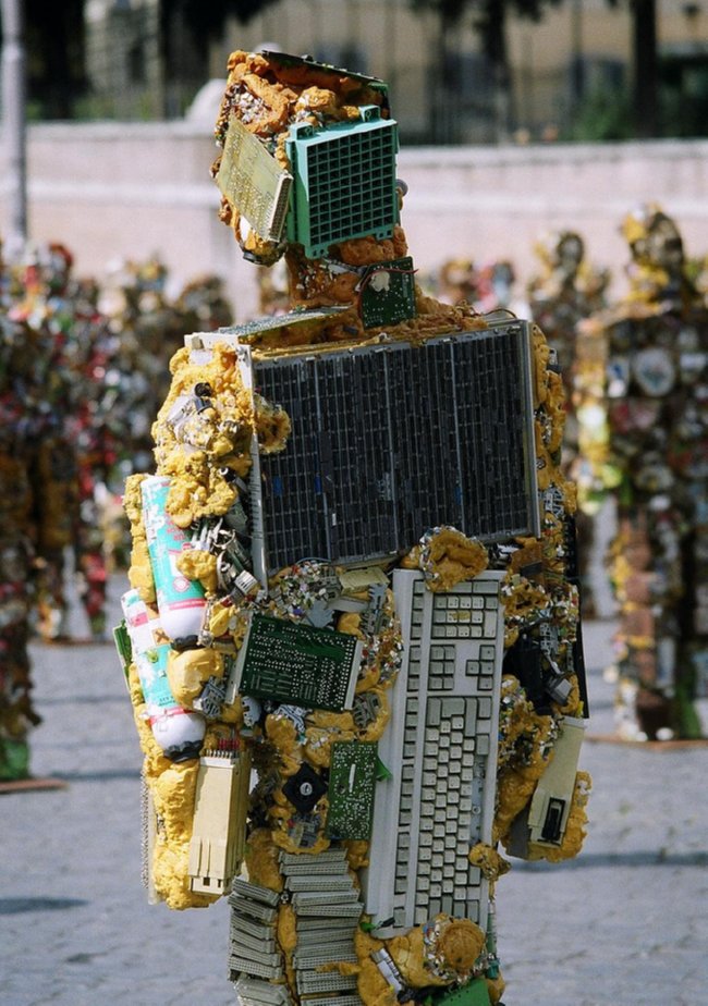 Trash sculpture